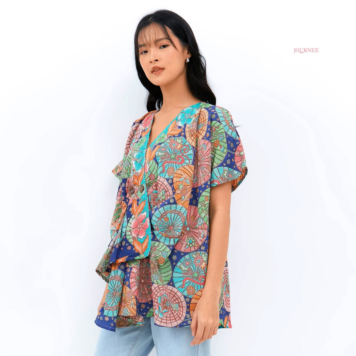 Ally Batik Dobi Fan Top