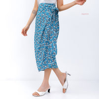 Aluisa Sarong Wrap Skirt Paon