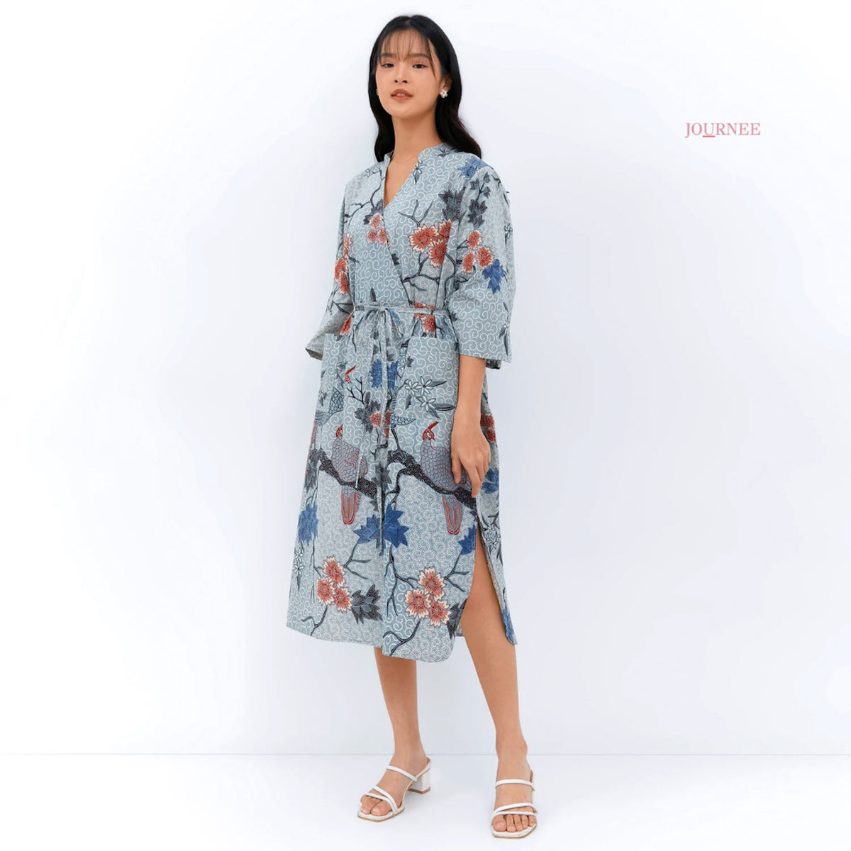 Asmine Kimono Dress Glacier