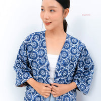 Allyna Blue Batik Reversible Outer