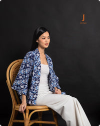 Porcelain Kebaya Top/Outer Cap Lapis