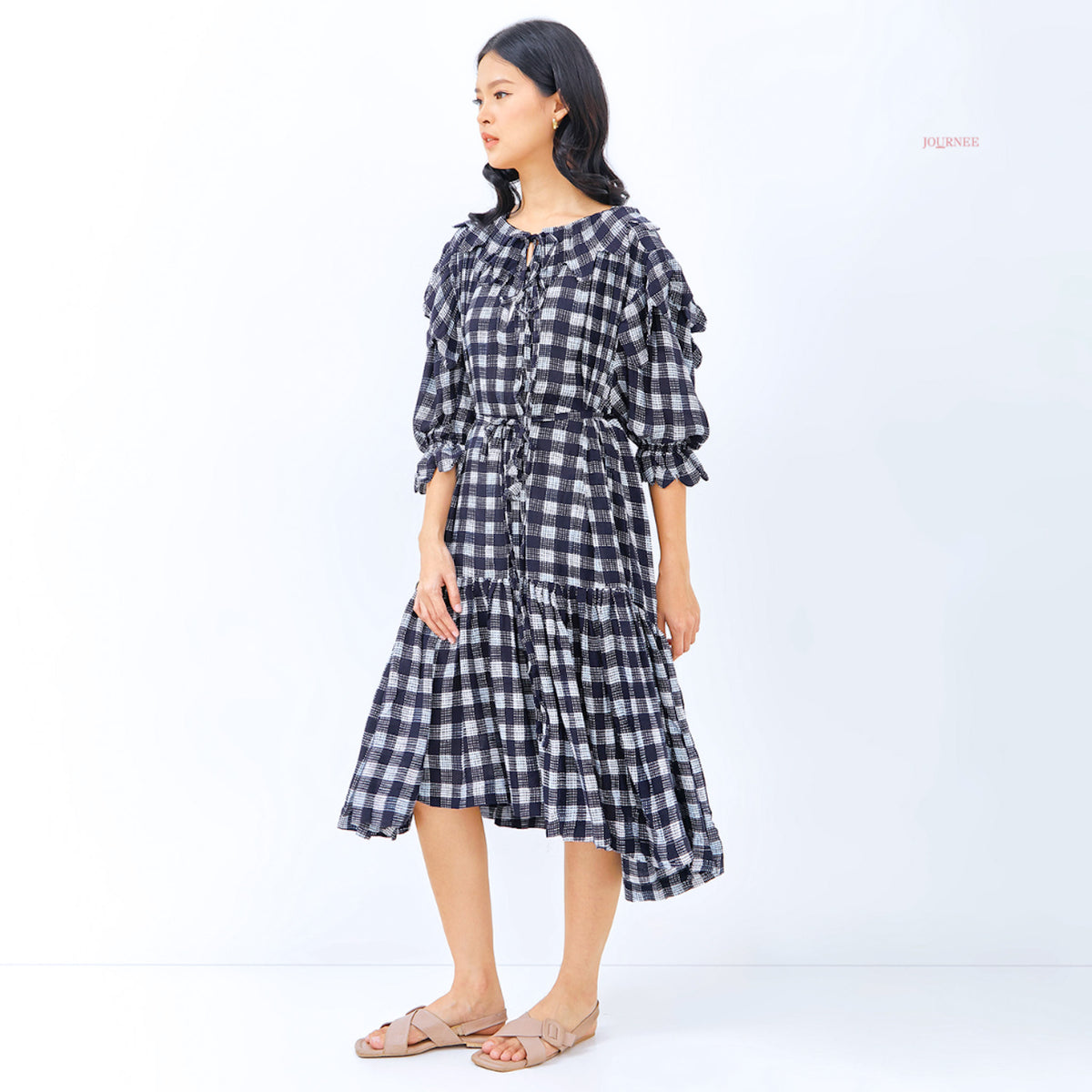 Adream Midi Dress Blue Box