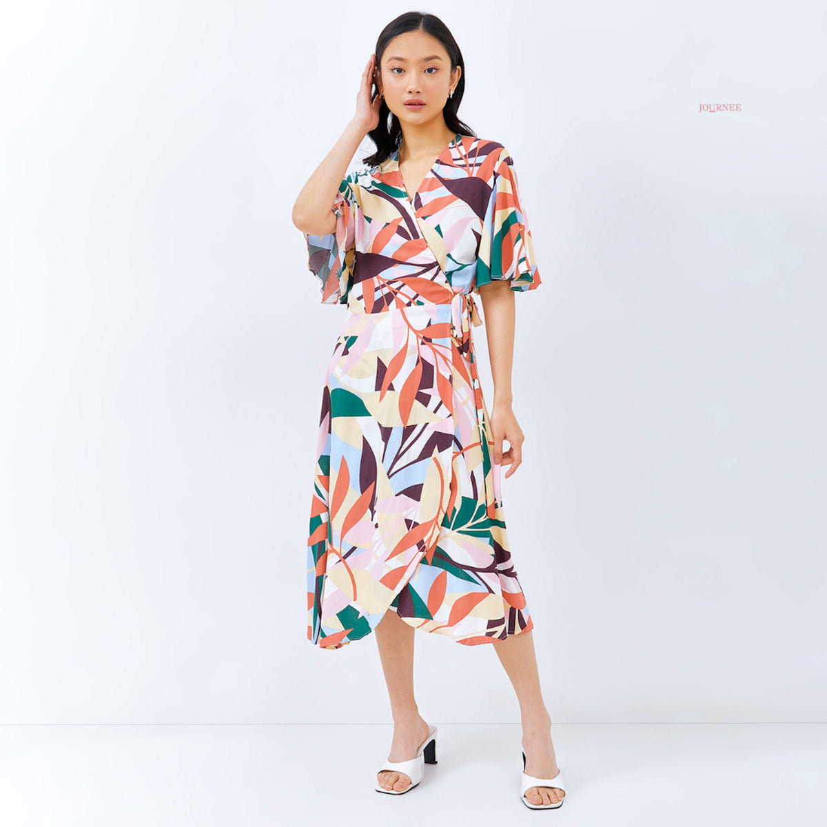 Abrily Wrap Dress ColNature