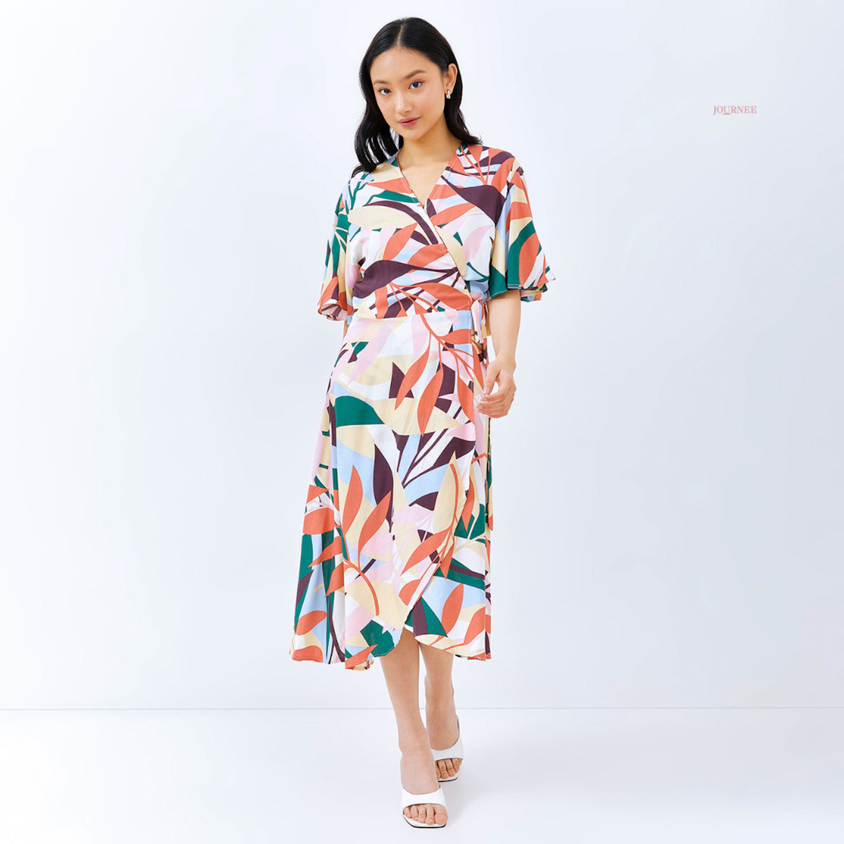 Abrily Wrap Dress ColNature