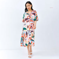 Abrily Wrap Dress ColNature