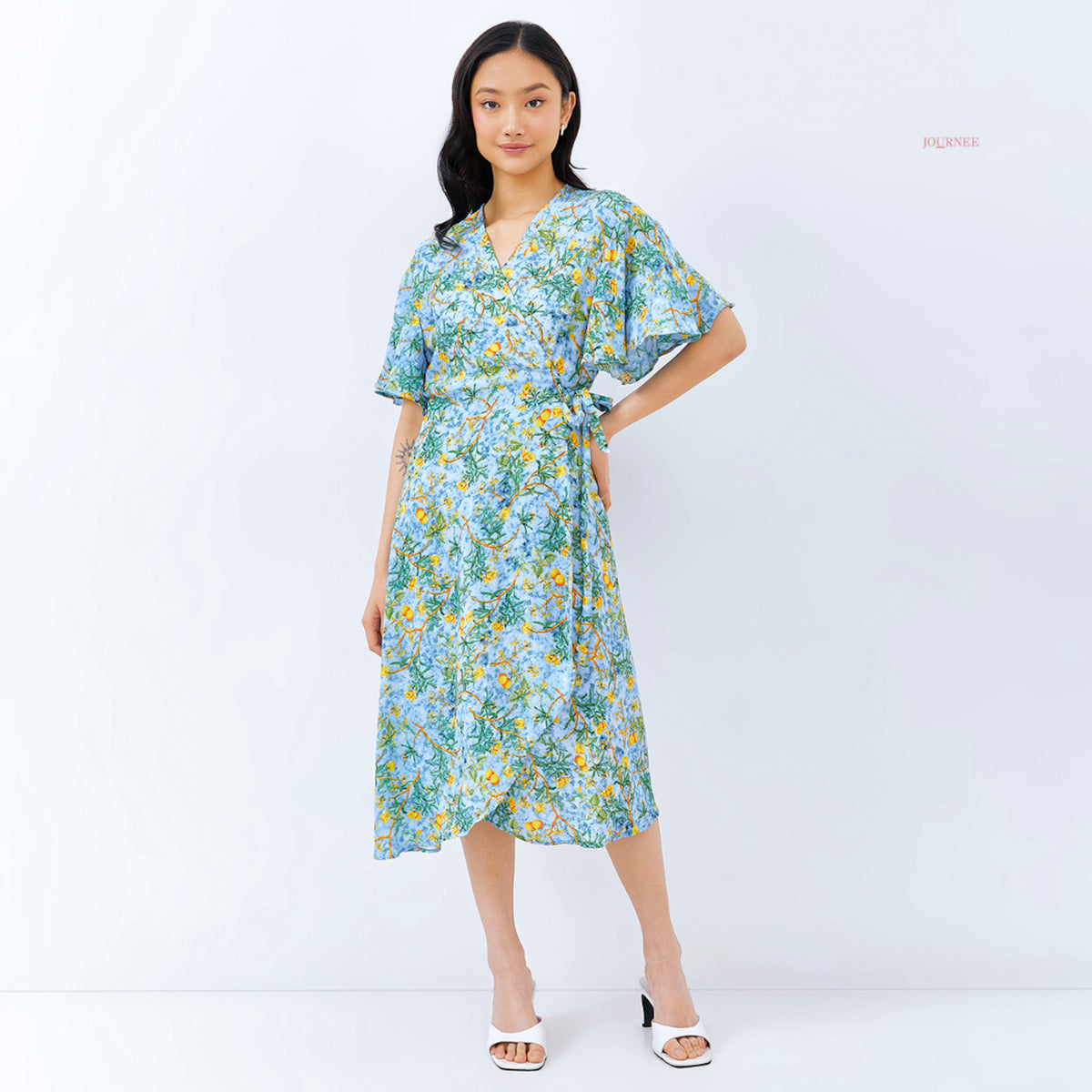 Abrily Wrap Dress Freshly