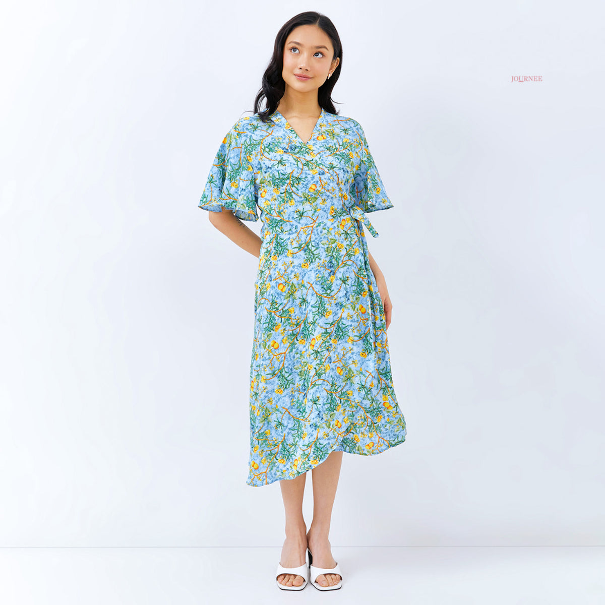 Abrily Wrap Dress Freshly