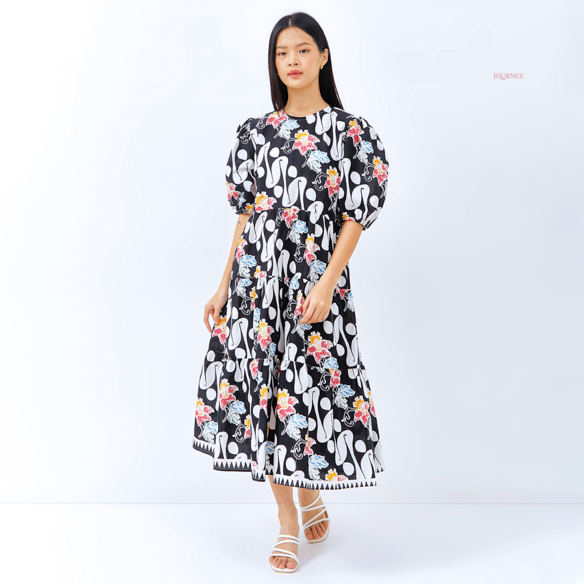 Amoni Batik Maxi  Dlorong Black