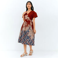 Amany Midi Kaftan Batik Ruby