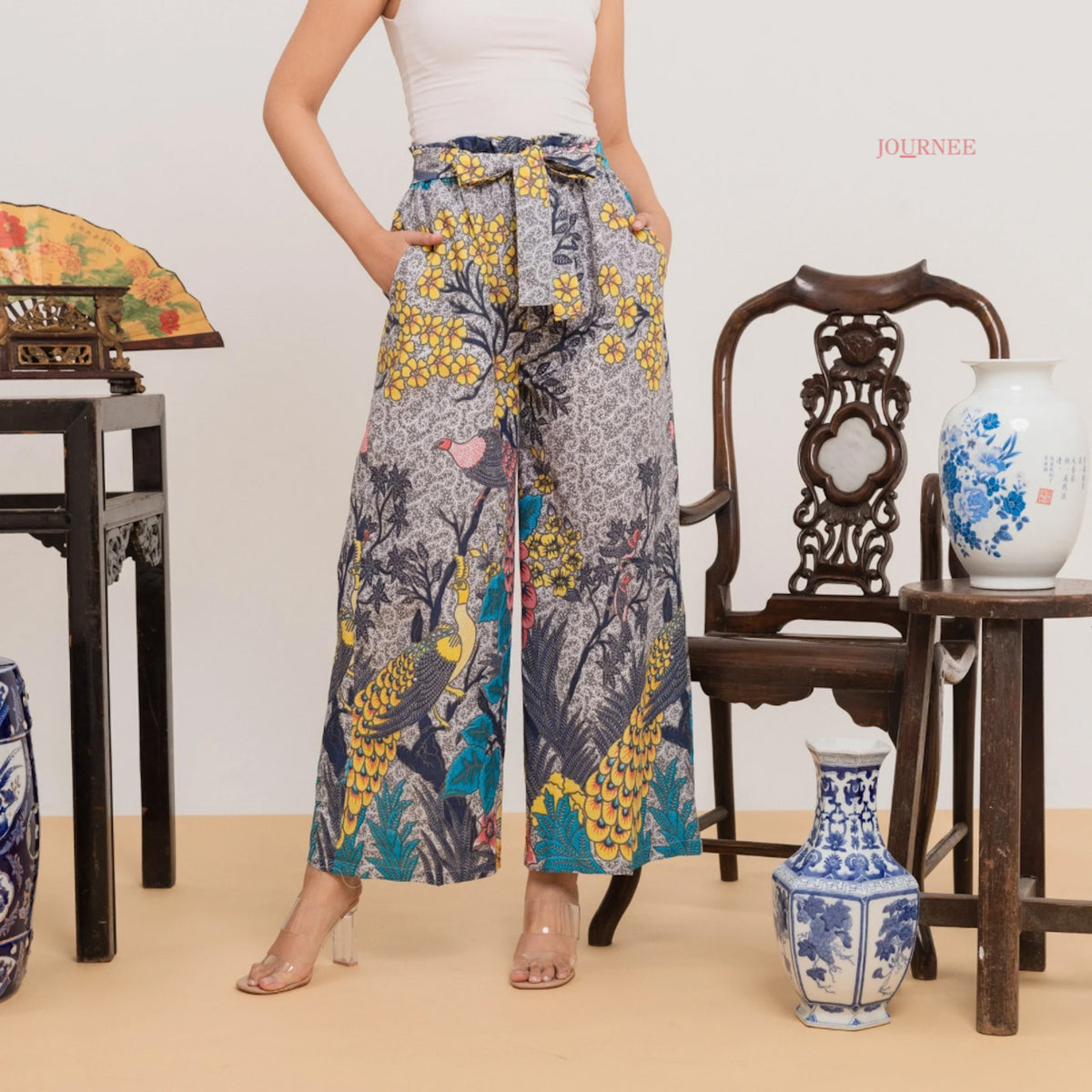 Angie Batik Pants Azure