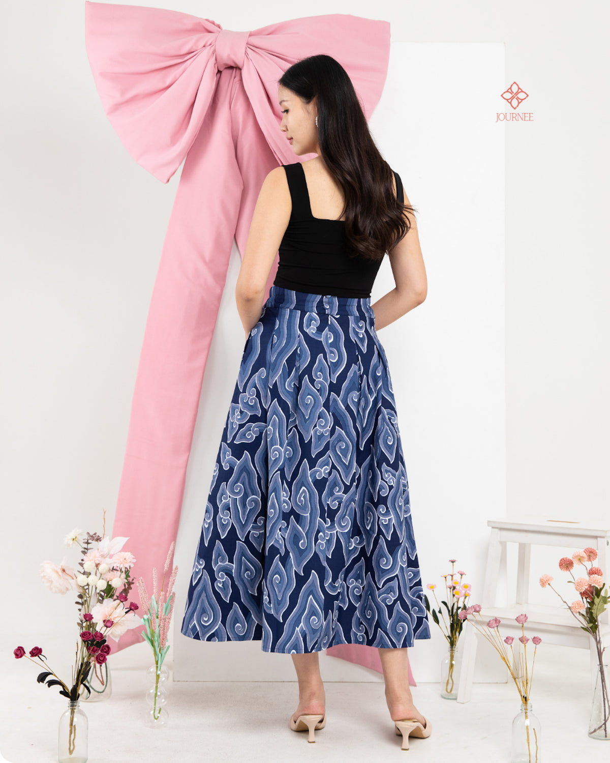 Amai Batik Tulis Skirt Blue
