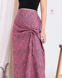 Abina Ruched Skirt Dusty Pink