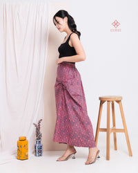 Abina Ruched Skirt Dusty Pink