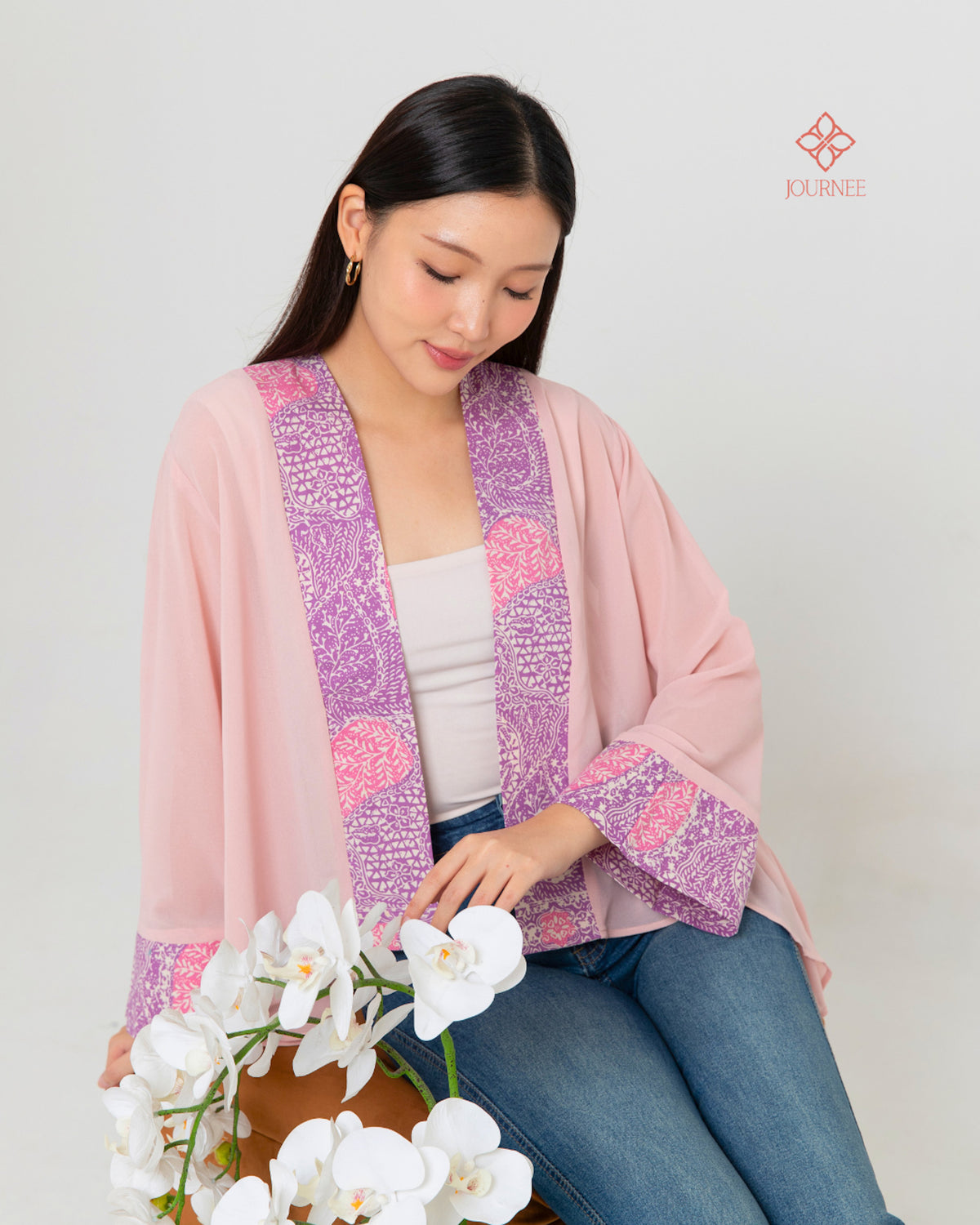 Alusia Chiffon Batik Outer Sakura