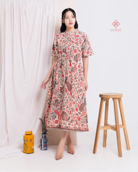 Anetta Midi Mandarin Batik Solar