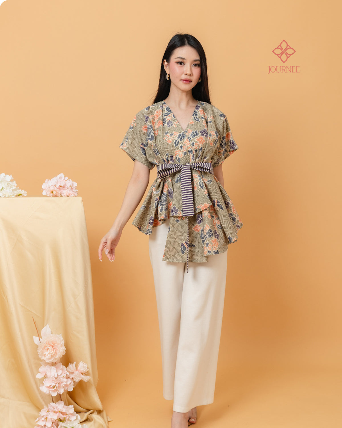 Ally2 Batik Top Dusty Coral