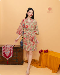 Asmine Kimono Dress Sunglow