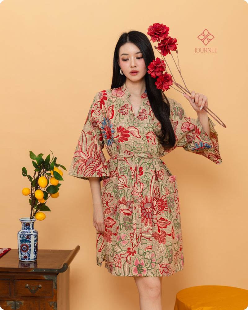 Asmine Kimono Dress Sunglow