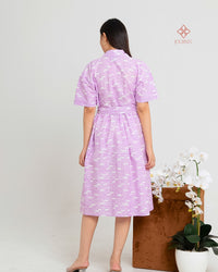 Adora Shirtdress Batik Cap Lilac