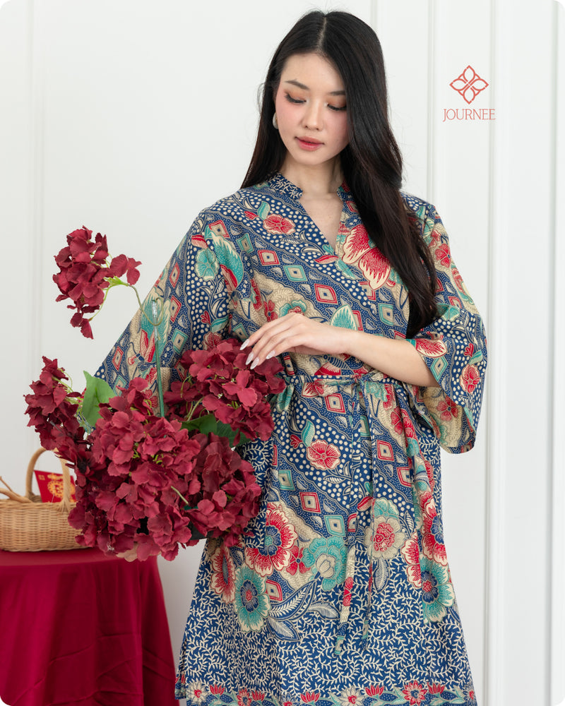Asmine Kimono Dress Darling Blue