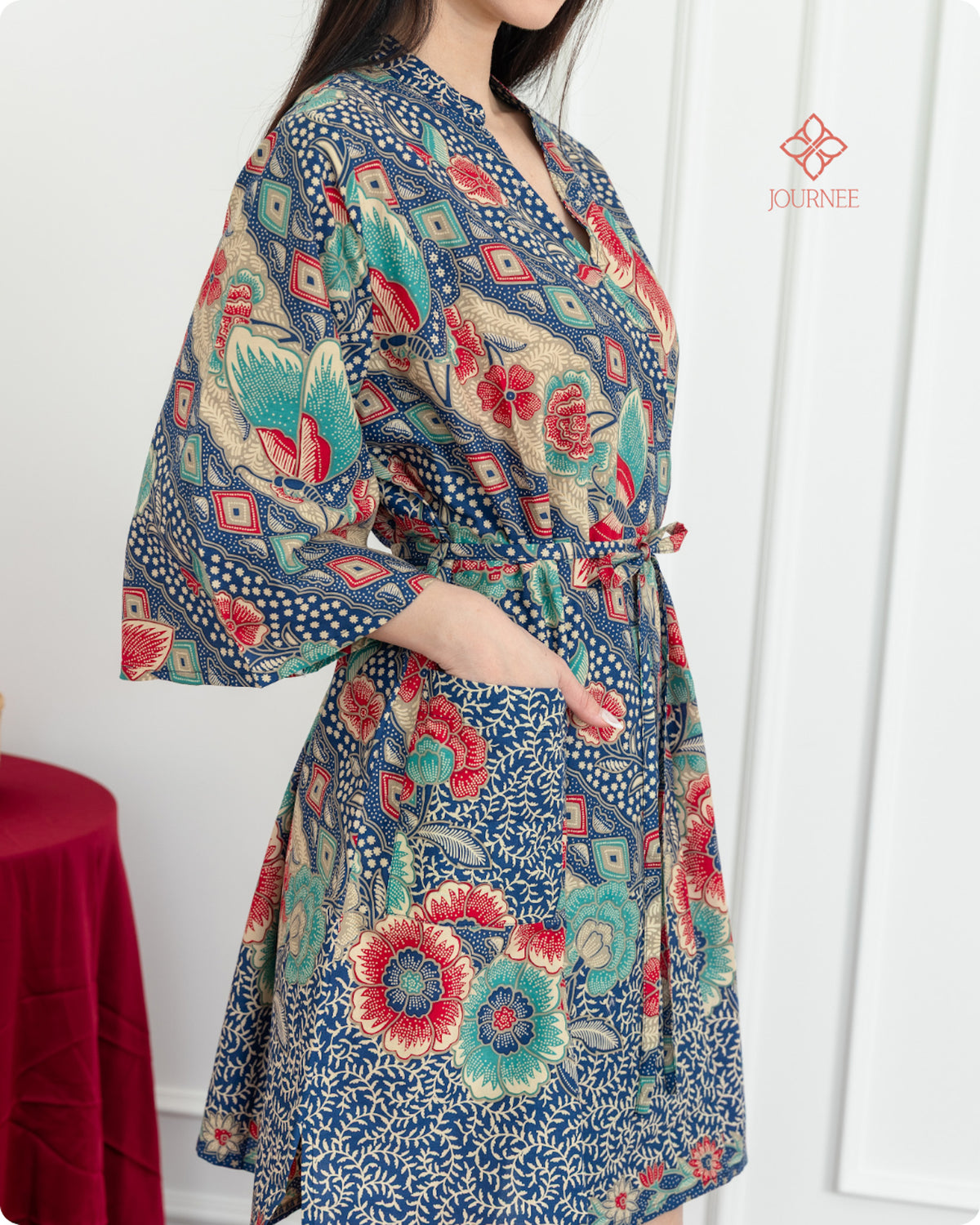 Asmine Kimono Dress Darling Blue