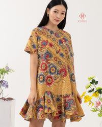 Amily Batik Drop Waist Topaz