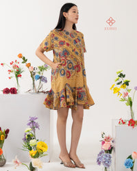 Amily Batik Drop Waist Topaz