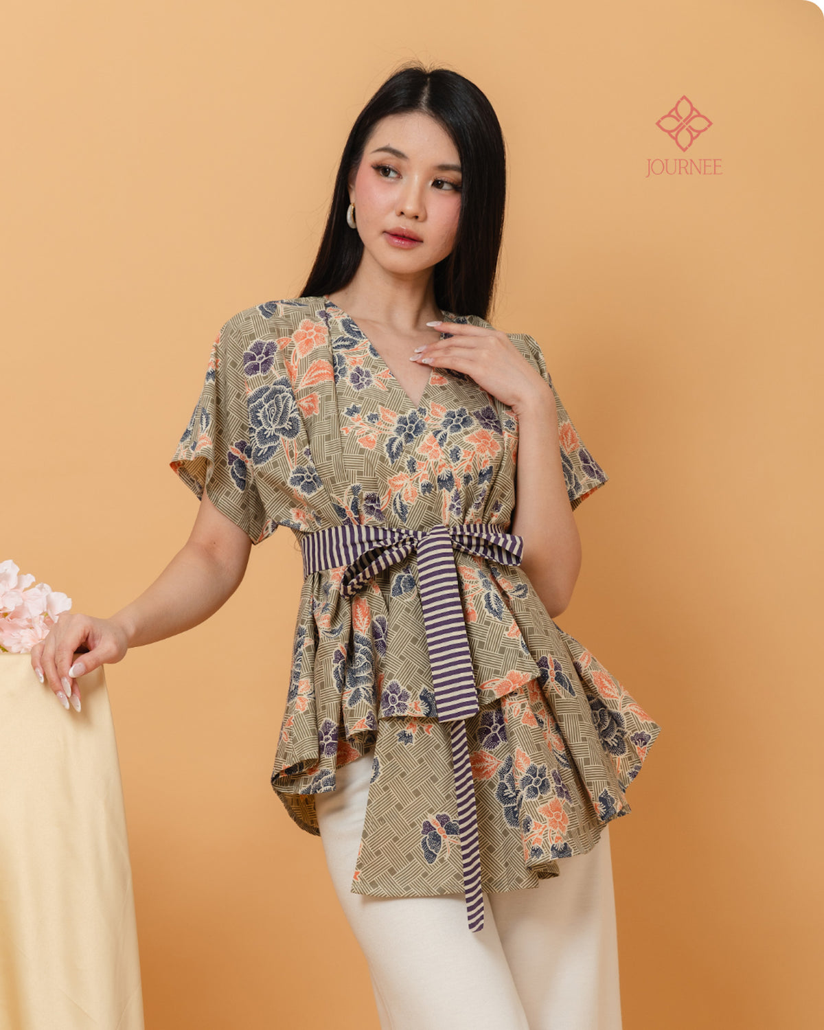 Ally2 Batik Top Dusty Coral