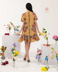 Amily Batik Drop Waist Topaz