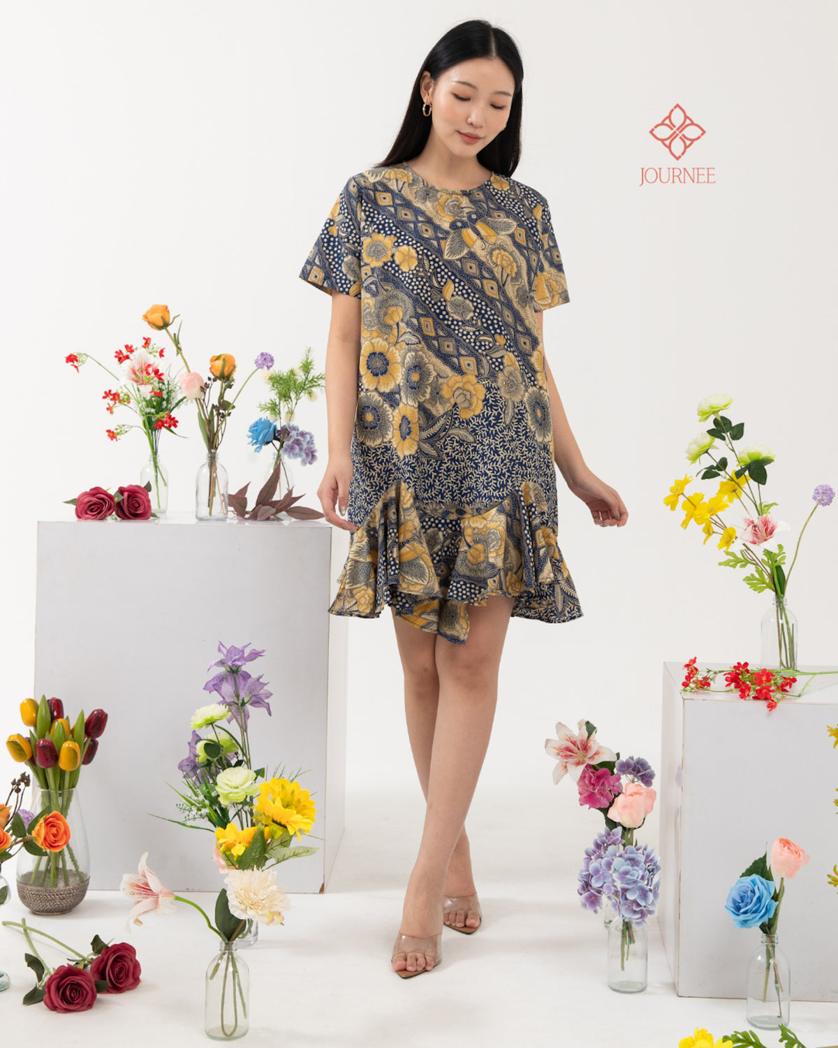 Amily Batik Drop Waist Ocean Sun