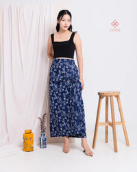Abina Ruched Skirt Blue