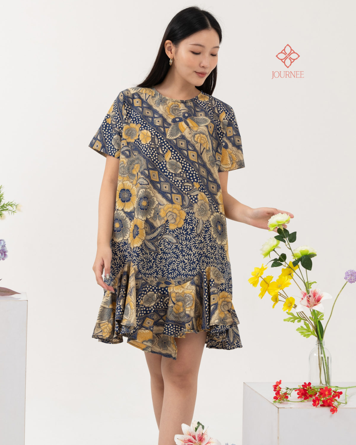 Amily Batik Drop Waist Ocean Sun