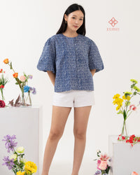 Adila Puff  Top Sapphire Cap