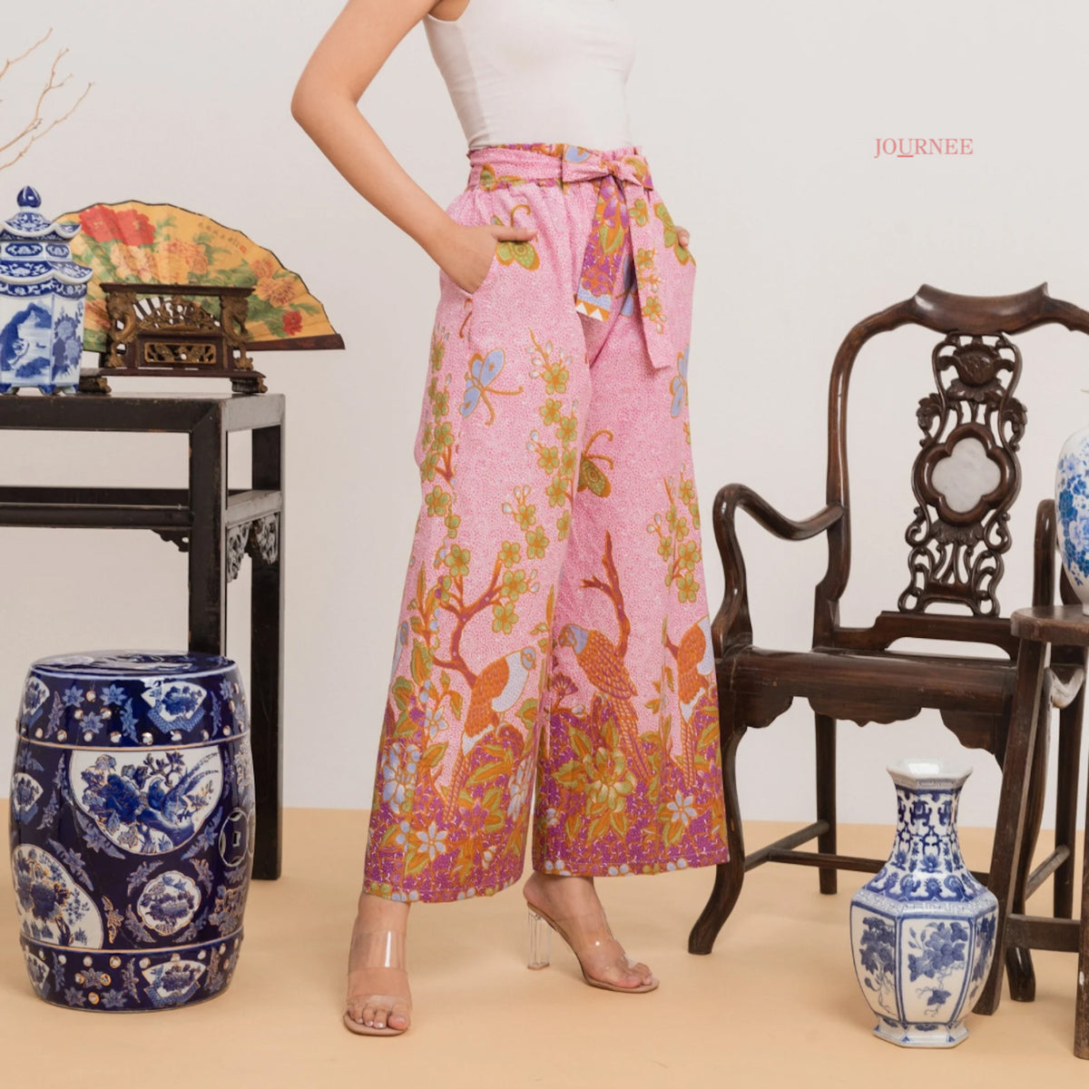 Angie Batik Pants Taffy