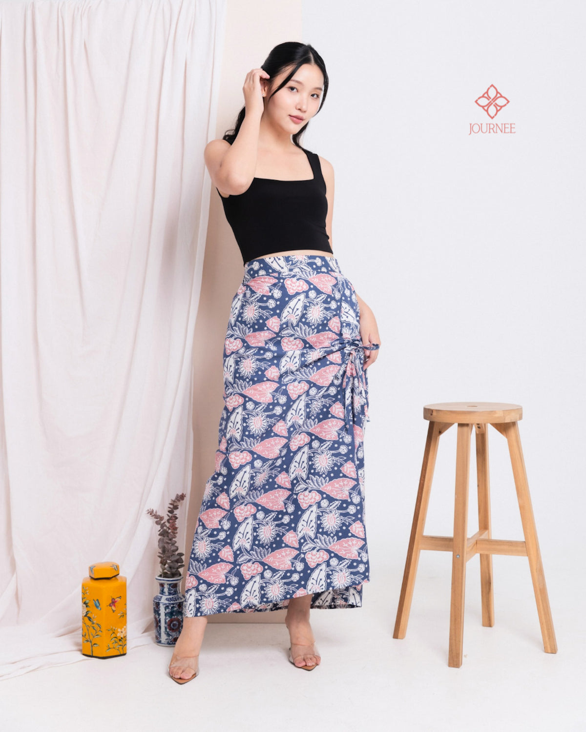 Abina Ruched Skirt Candy
