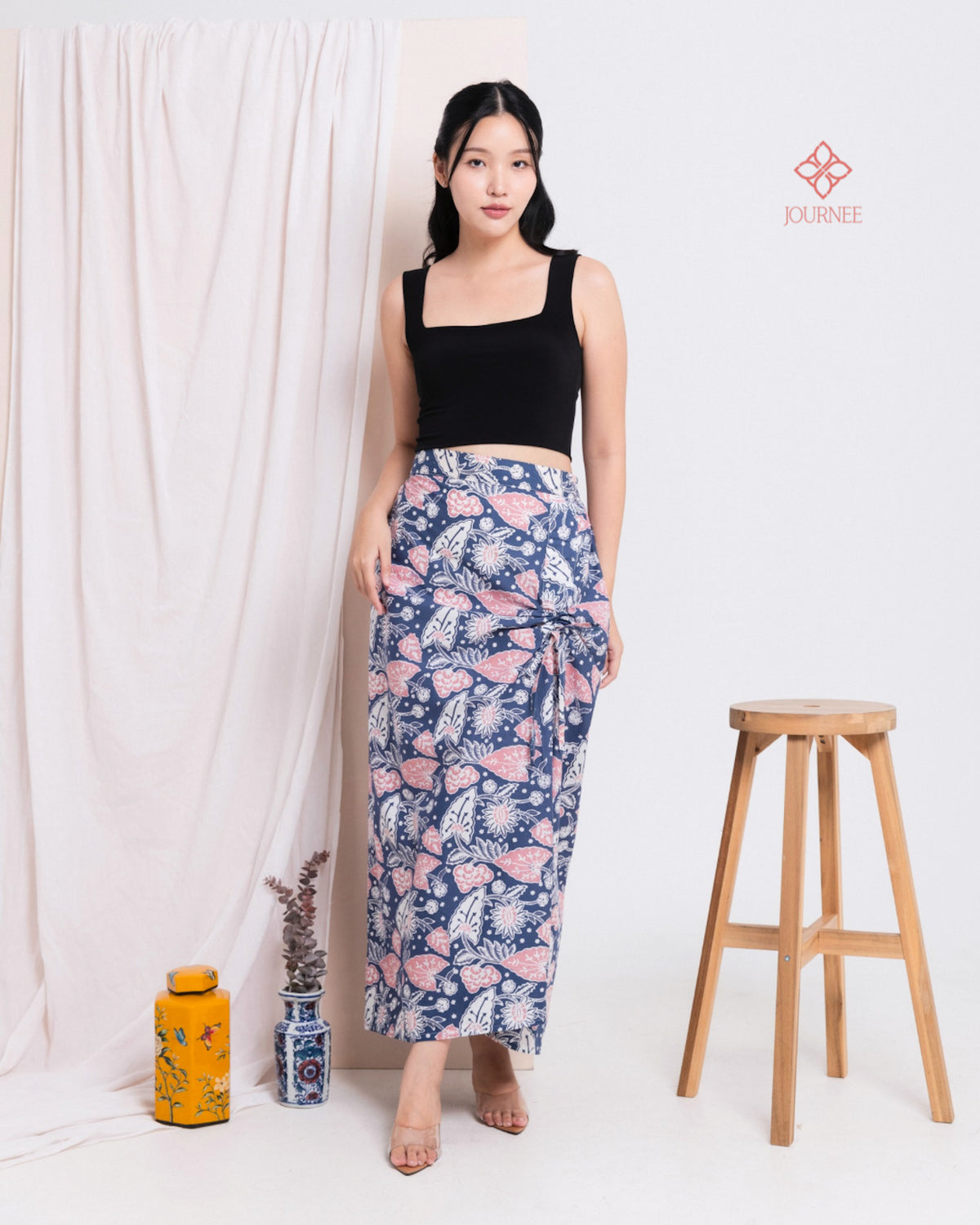 Abina Ruched Skirt Candy