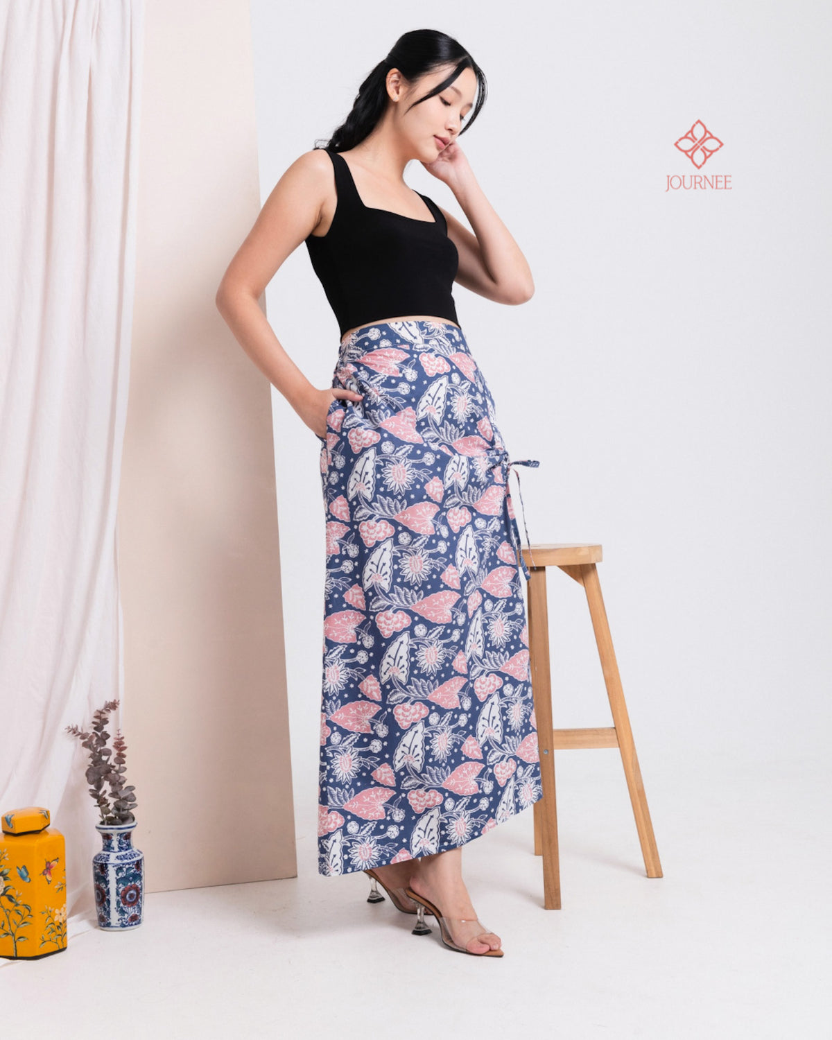 Abina Ruched Skirt Candy
