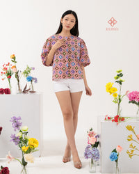 Adila Puff Top Petal