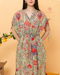 Arucia Batik Ruched Dress Ciel