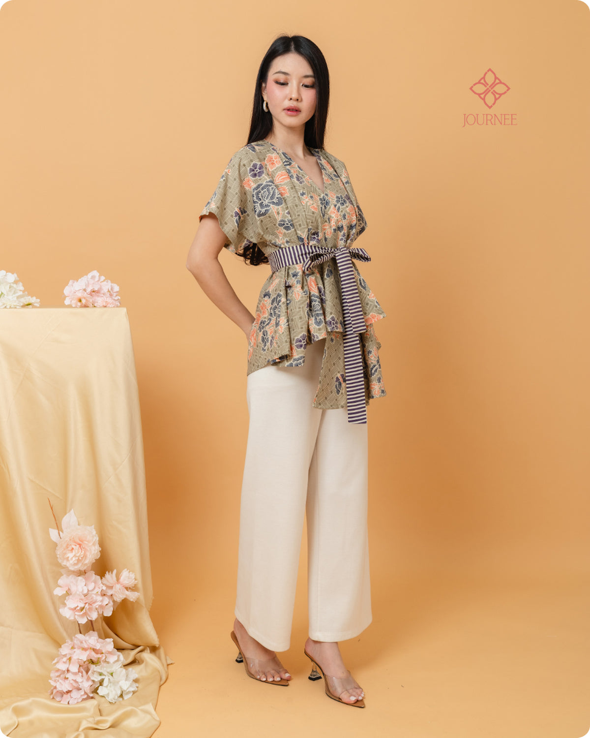 Ally2 Batik Top Dusty Coral