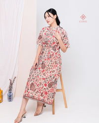 Anetta Midi Mandarin Batik Solar