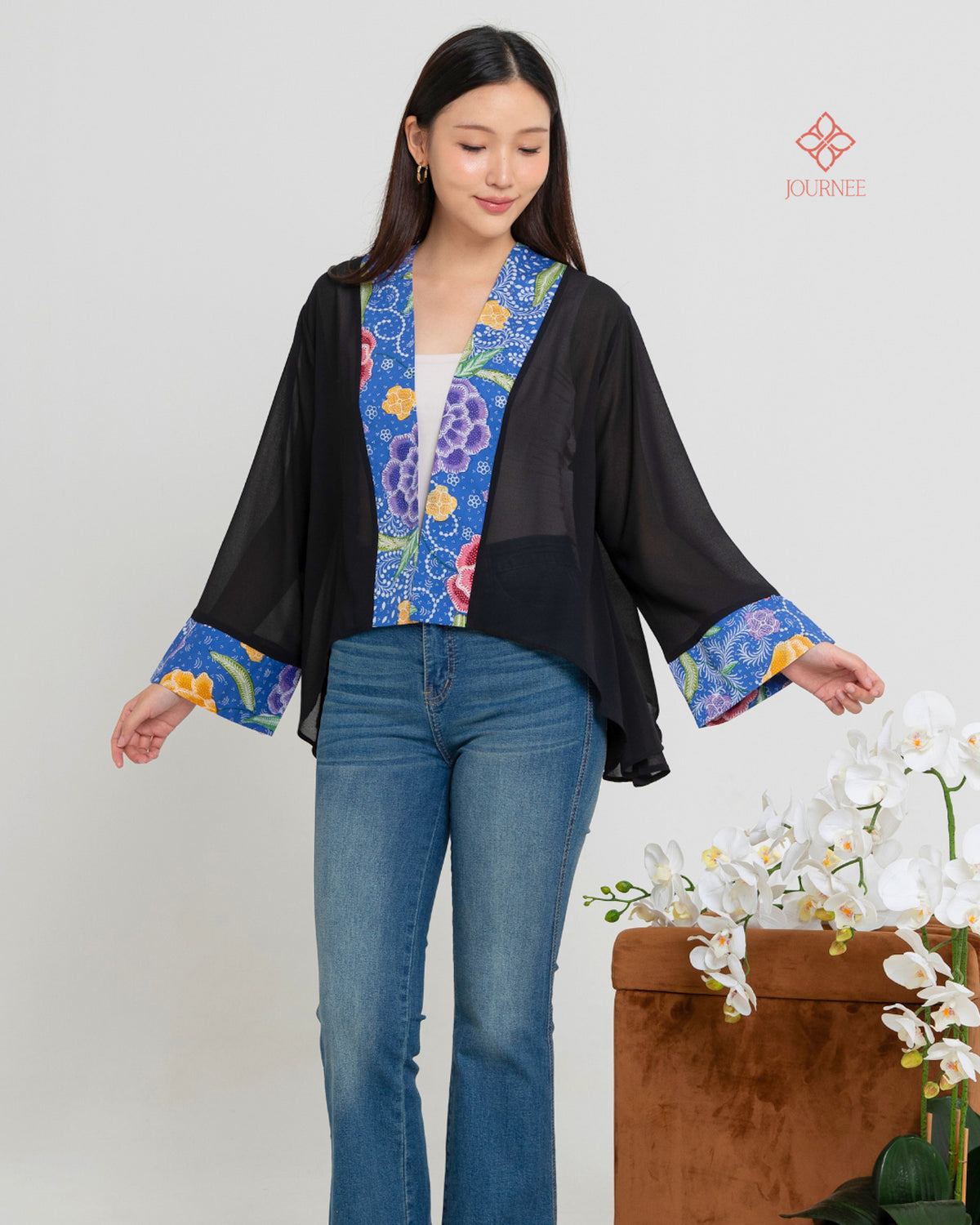 Alusia Chiffon Batik Outer Hydra
