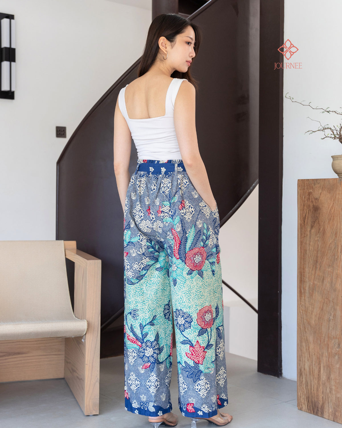 Angie Batik Pants Garden Fresh