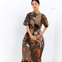 Anetta Midi Mandarin Princess Batik