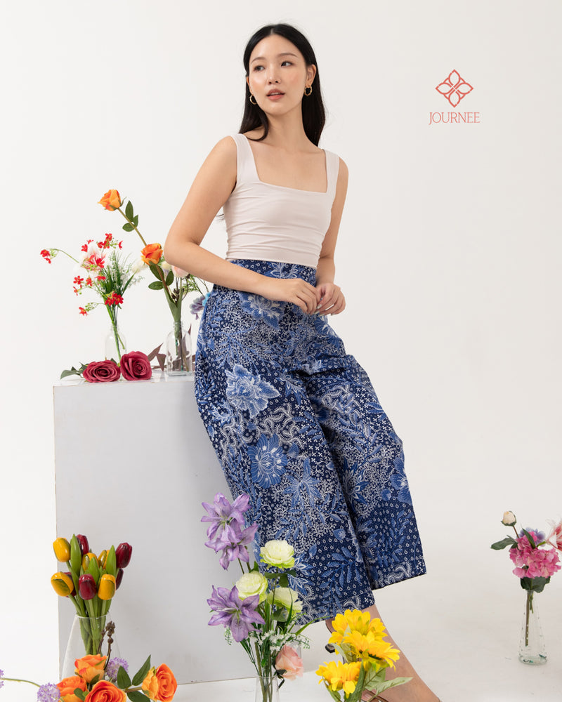 Alana Culottes Batik Indigo