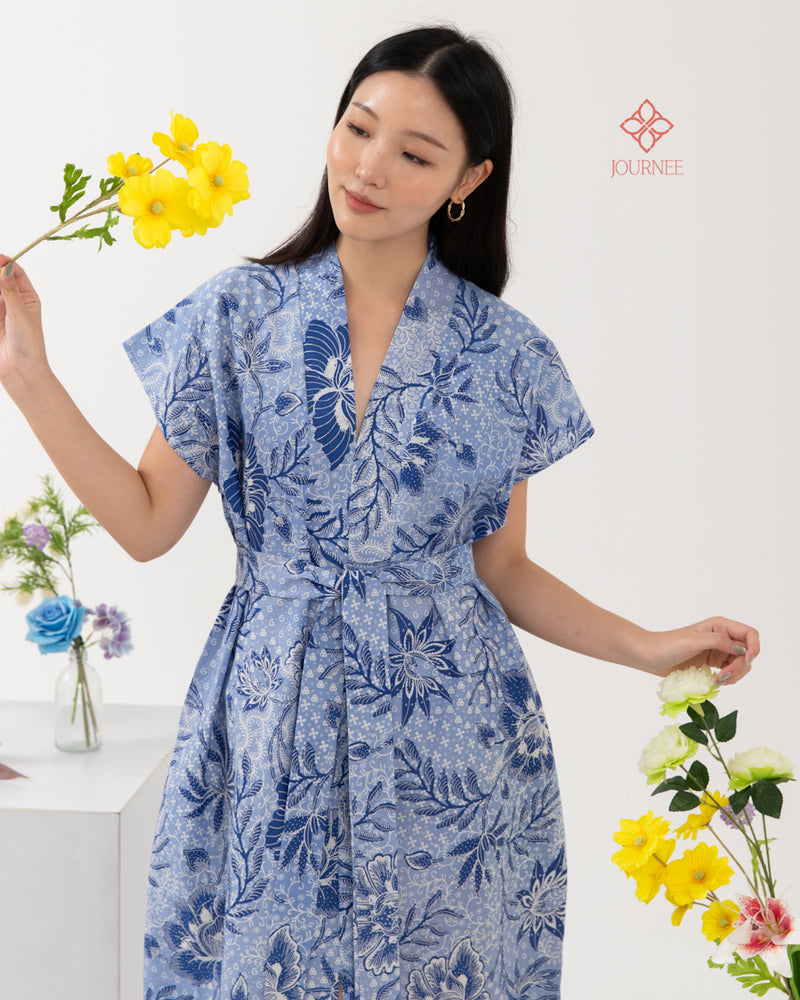 Ainy Signature Batik Dress Porcelain Premium