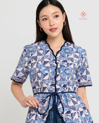Aprina Scallop Batik Cap Porcelain Premium