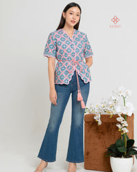 Aprina Scallop Batik Cap Jade