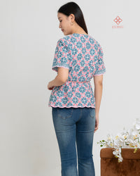 Aprina Scallop Batik Cap Jade