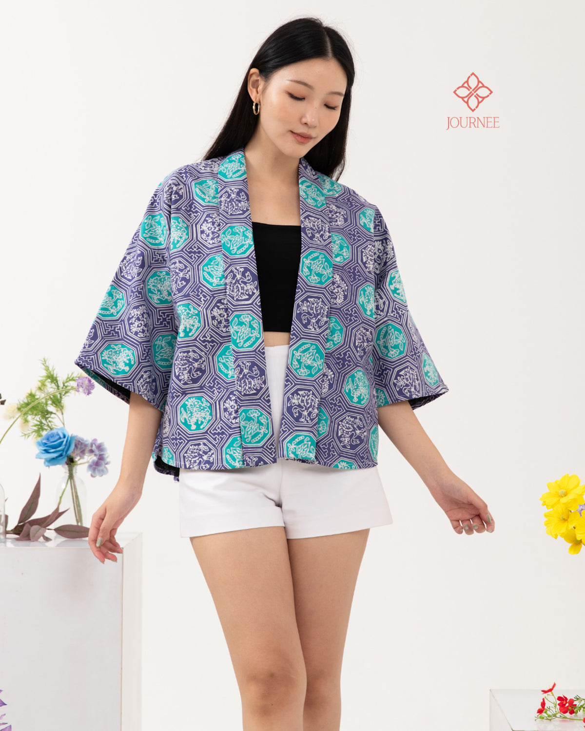 Azure Batik Outer Blue